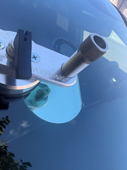 Inspection mirror for windshield repair