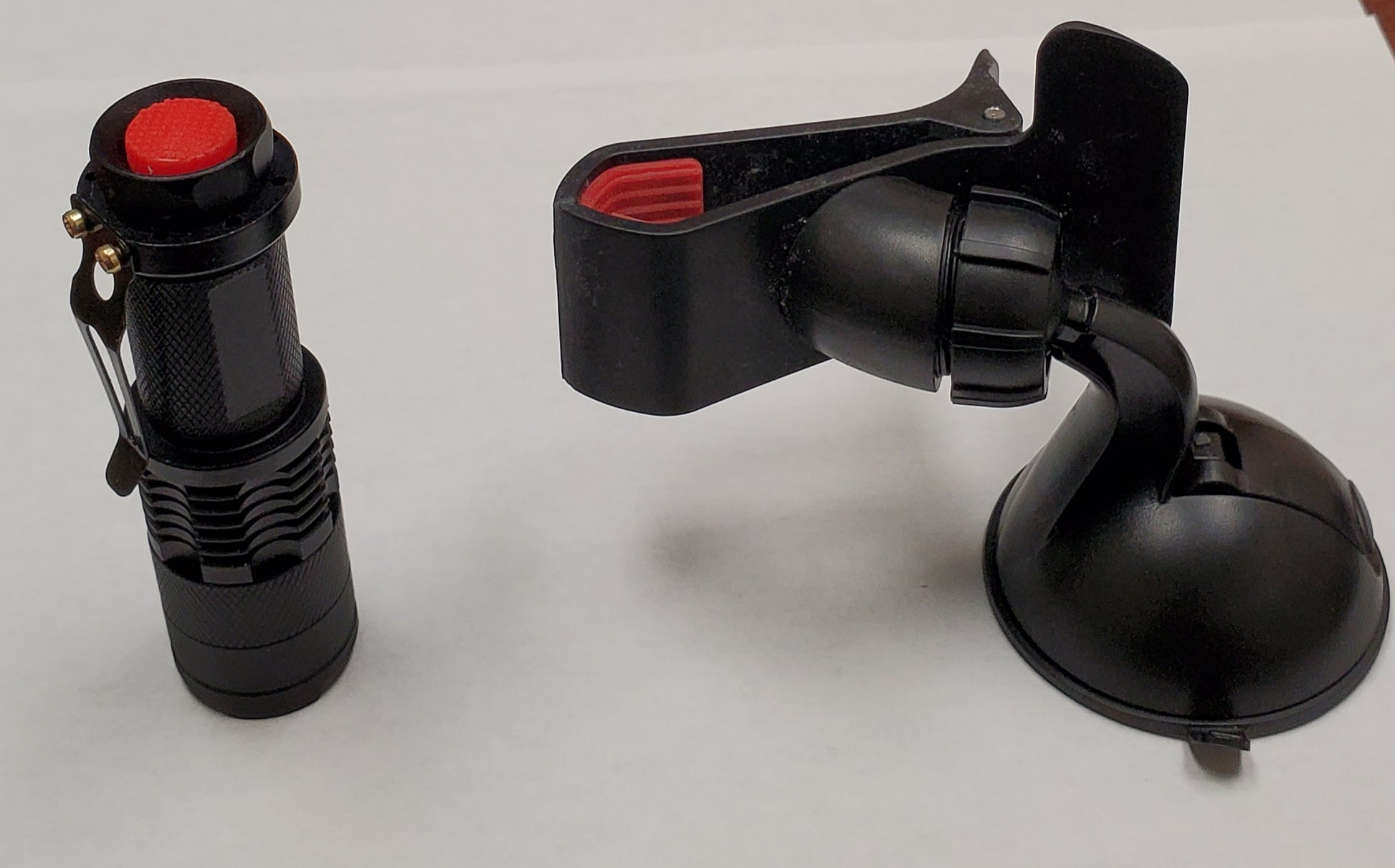 uv curing flashlight and suction holder